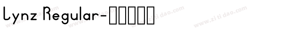 Lynz Regular字体转换